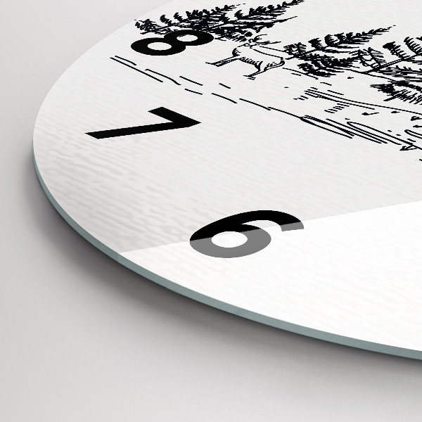 Kerek fali üvegóra Rajzfilm város