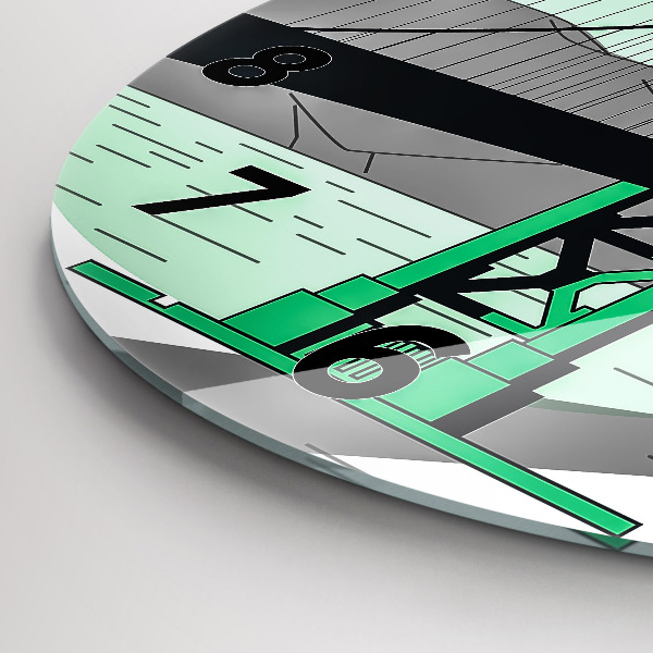 Kerek fali üvegóra Zöld híd