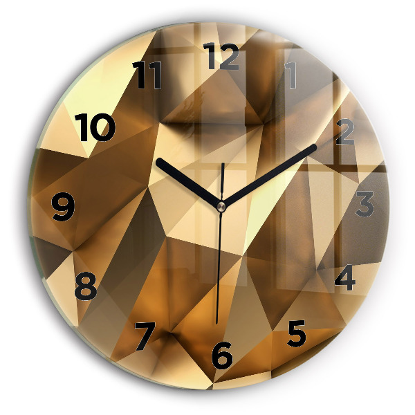 Kerek fali üvegóra Geometriai textúra