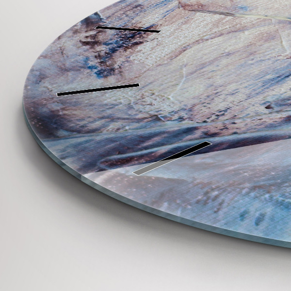 Kerek fali üvegóra Absztrakt festék textúra