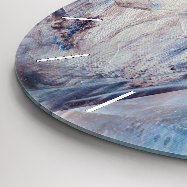 Kerek fali üvegóra Absztrakt festék textúra