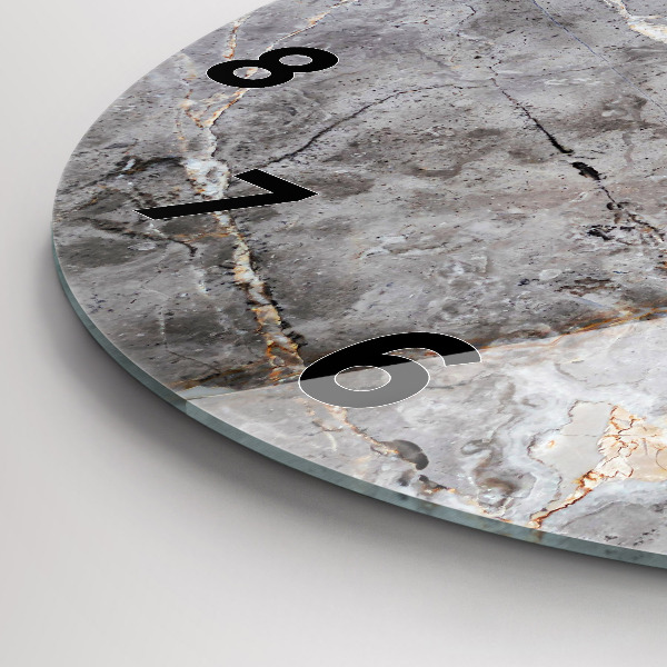 Kerek fali üvegóra Szürke gránit márvány