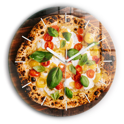 Kerek fali üvegóra Olasz pizza