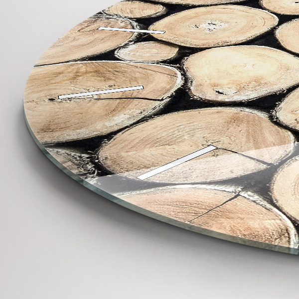 Kerek fali üvegóra Fatuskákat vágni