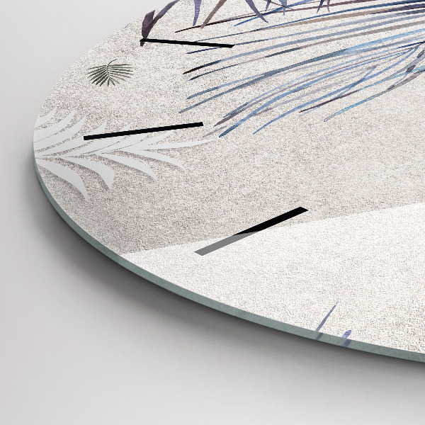 Kerek fali üvegóra Pálmalevél