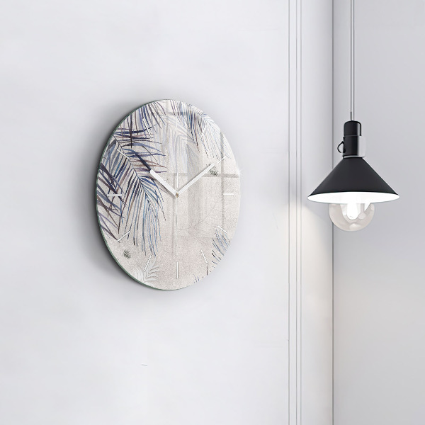 Kerek fali üvegóra Pálmalevél