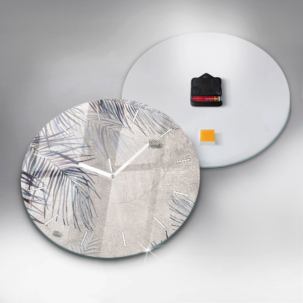 Kerek fali üvegóra Pálmalevél