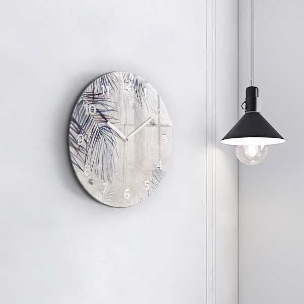 Kerek fali üvegóra Pálmalevél