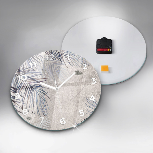 Kerek fali üvegóra Pálmalevél