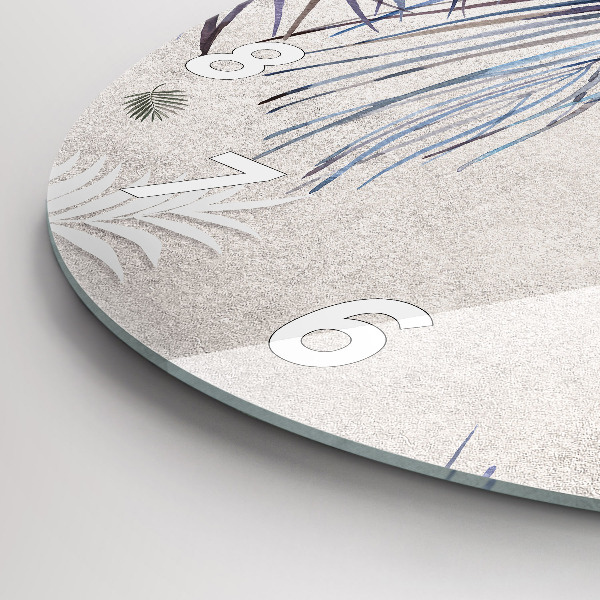 Kerek fali üvegóra Pálmalevél