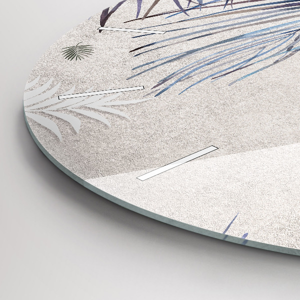 Kerek fali üvegóra Pálmalevél