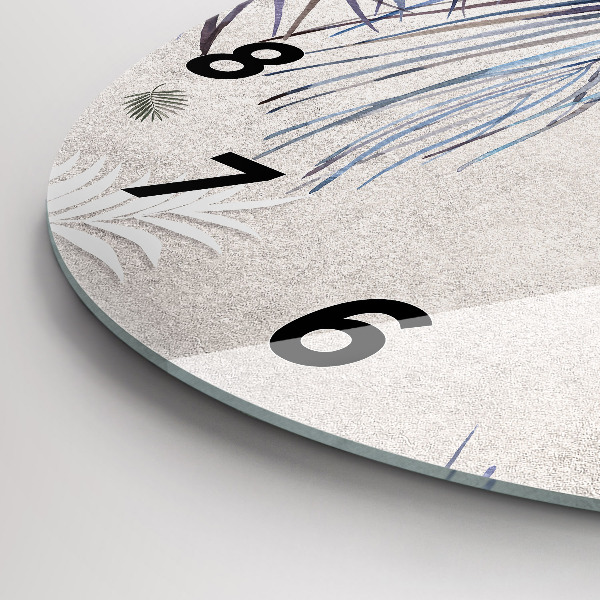 Kerek fali üvegóra Pálmalevél