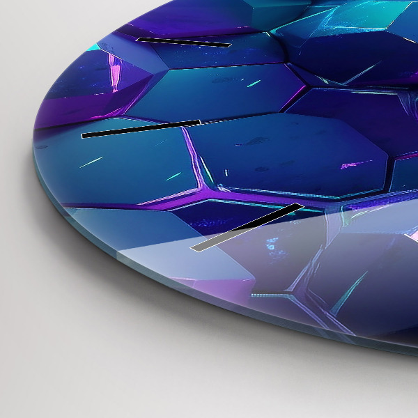 Kerek fali üvegóra Geometriai figurák