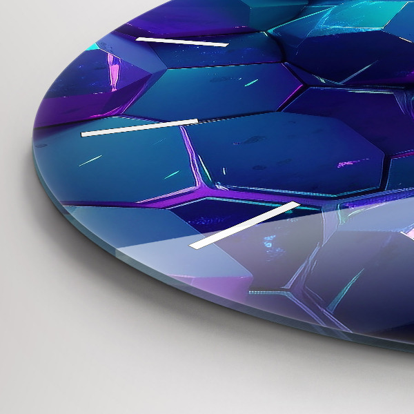 Kerek fali üvegóra Geometriai figurák