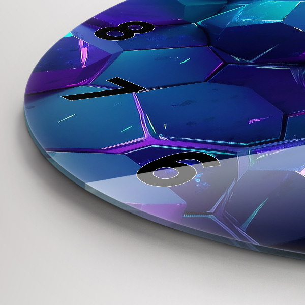 Kerek fali üvegóra Geometriai figurák