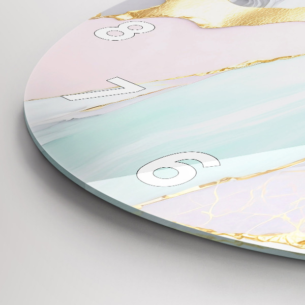 Kerek fali üvegóra Márvány minta