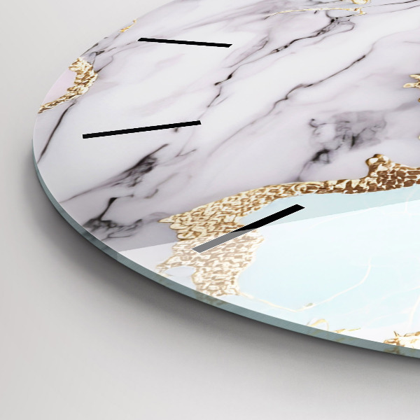 Kerek fali üvegóra Pasztell márvány