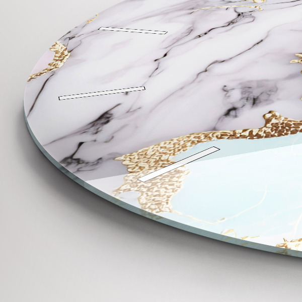 Kerek fali üvegóra Pasztell márvány