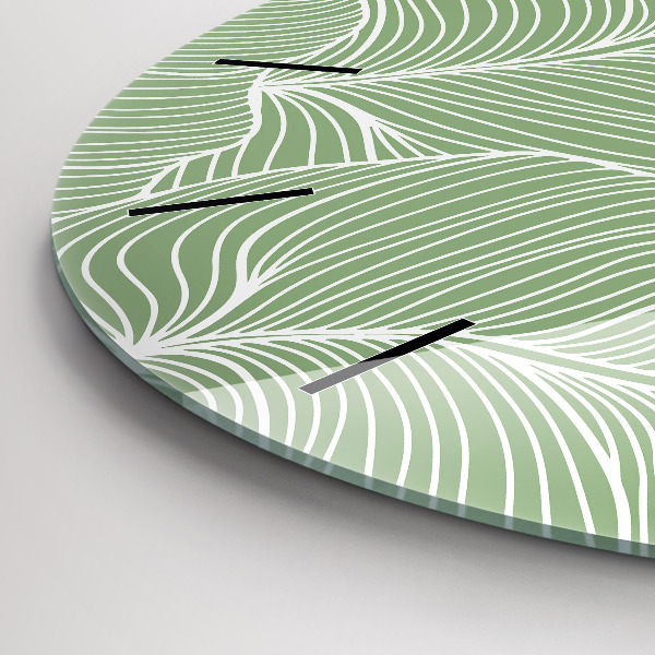 Kerek fali üvegóra Természetes mintát hagy