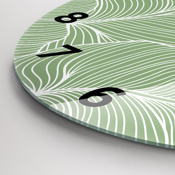 Kerek fali üvegóra Természetes mintát hagy