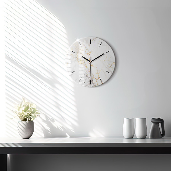 Kerek fali üvegóra Dekoratív márvány