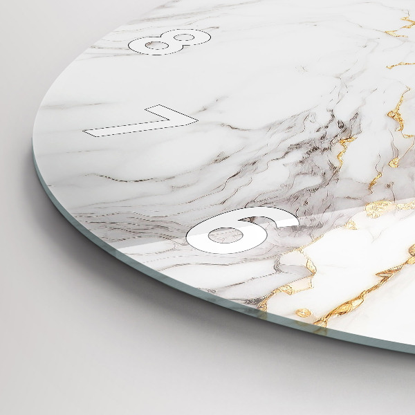 Kerek fali üvegóra Dekoratív márvány