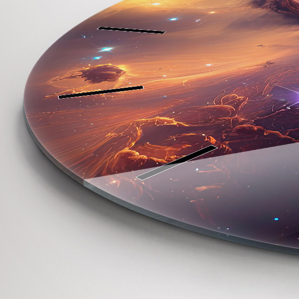 Kerek fali üvegóra A csillagok kozmikus világa