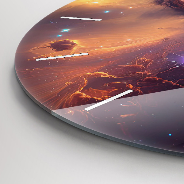 Kerek fali üvegóra A csillagok kozmikus világa