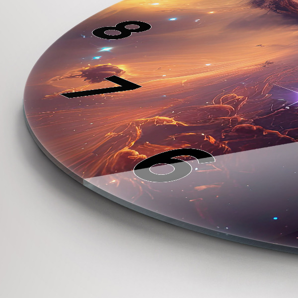 Kerek fali üvegóra A csillagok kozmikus világa