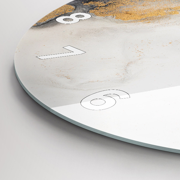 Kerek fali üvegóra Művészi márvány