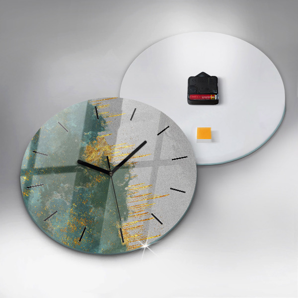 Kerek fali üvegóra Dekoratív minta