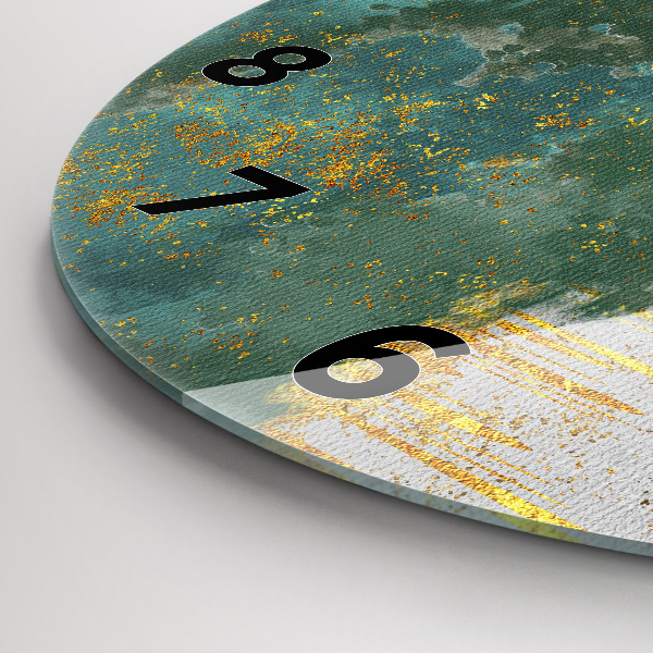 Kerek fali üvegóra Dekoratív minta