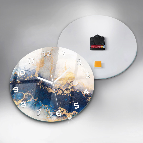 Kerek fali üvegóra Márvány minta