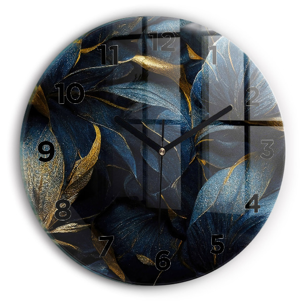 Kerek fali üvegóra Dekoratív virágok