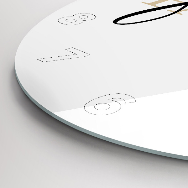 Kerek fali üvegóra Családi felirat