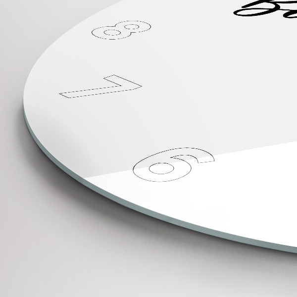 Kerek fali üvegóra Bon voyage felirat