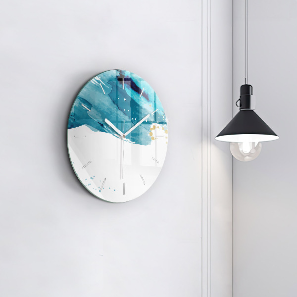 Kerek fali üvegóra Ecsetvonások