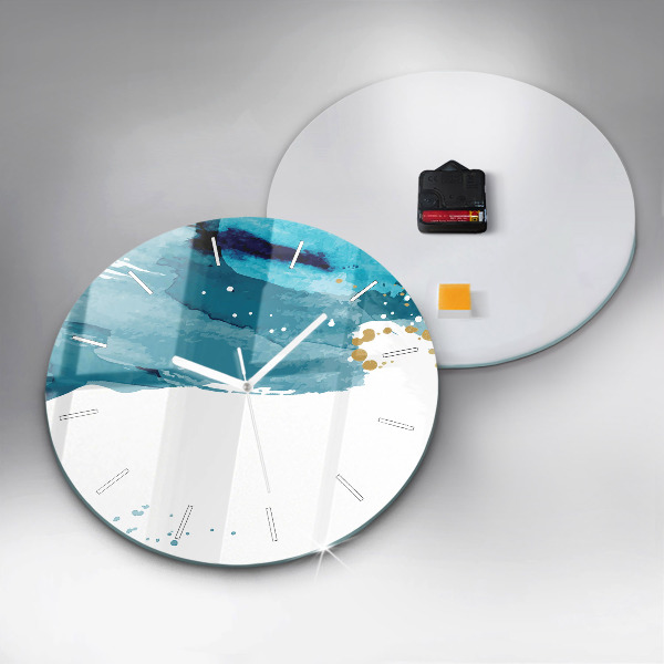 Kerek fali üvegóra Ecsetvonások