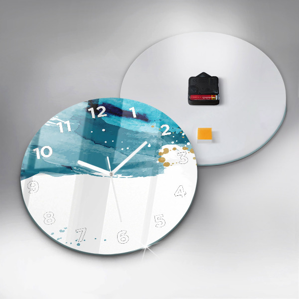 Kerek fali üvegóra Ecsetvonások