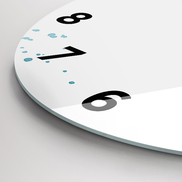 Kerek fali üvegóra Ecsetvonások