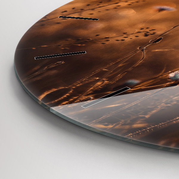 Kerek fali üvegóra Mezei napkelte