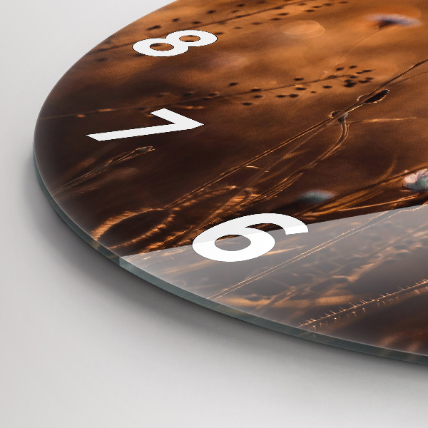 Kerek fali üvegóra Mezei napkelte