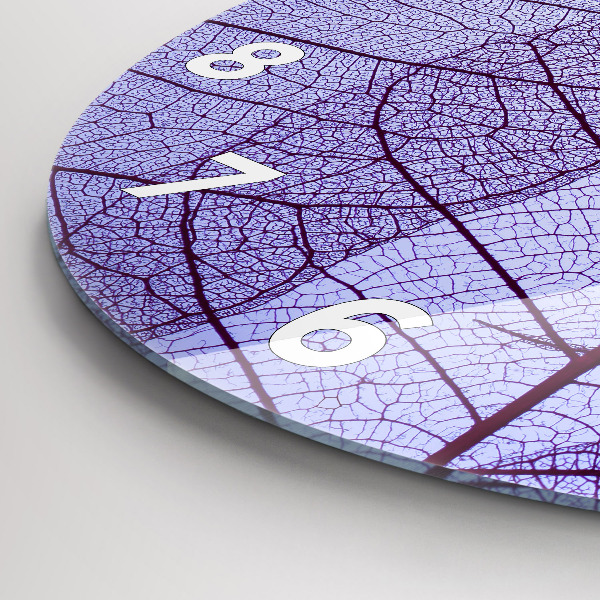 Kerek fali üvegóra Levelek – természet