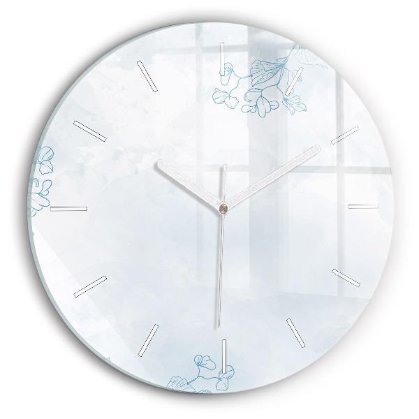 Kerek fali üvegóra Vázlat a növényekről