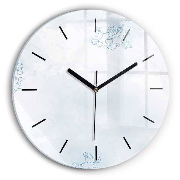 Kerek fali üvegóra Vázlat a növényekről