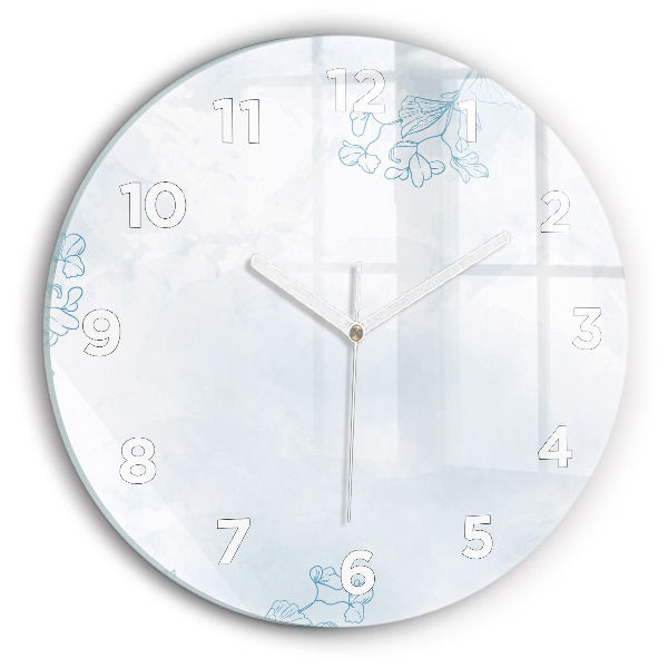 Kerek fali üvegóra Vázlat a növényekről