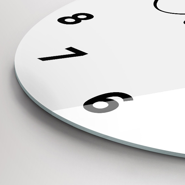 Kerek fali üvegóra Utazási felirat