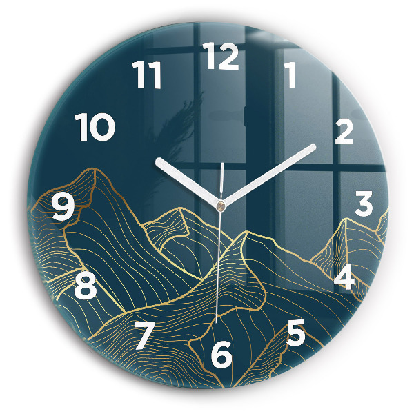 Kerek fali üvegóra Vázlat a hegyekről