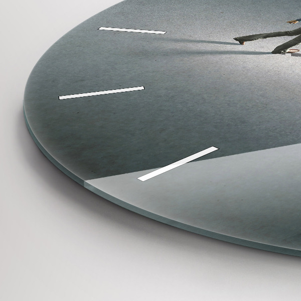 Kerek fali üvegóra Vándor a sötétben