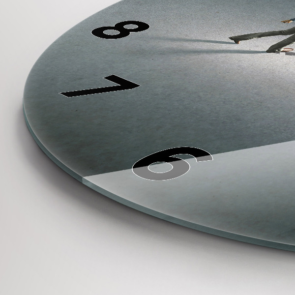 Kerek fali üvegóra Vándor a sötétben